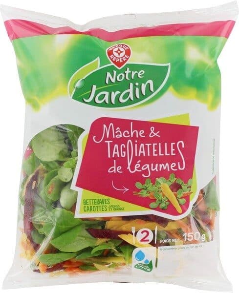 Marque Repère Mâche et tagliatelles de crudités packshot