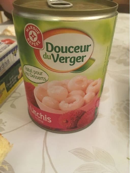 Marque Repère Litchis entiers denoyautés au sirop packshot