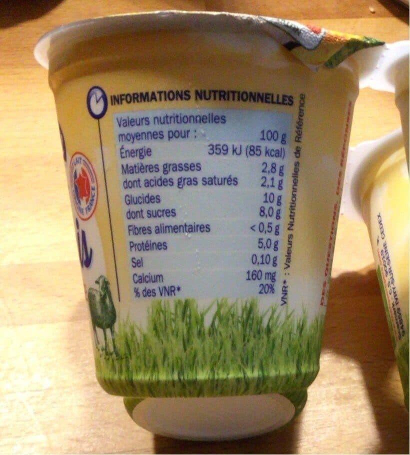 Délisse Yaourt au lait de brebis saveur vanille x 4 packshot