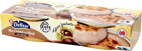 Délisse Crème aux oeufs aux marrons packshot