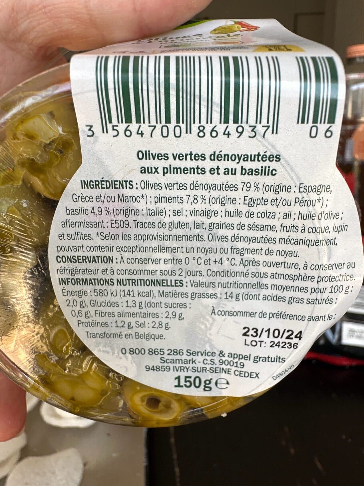Marque Repère Olives à l'orientale dénoyautées packshot