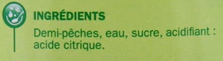 Marque Repère Pêches demi-fruits au sirop packshot