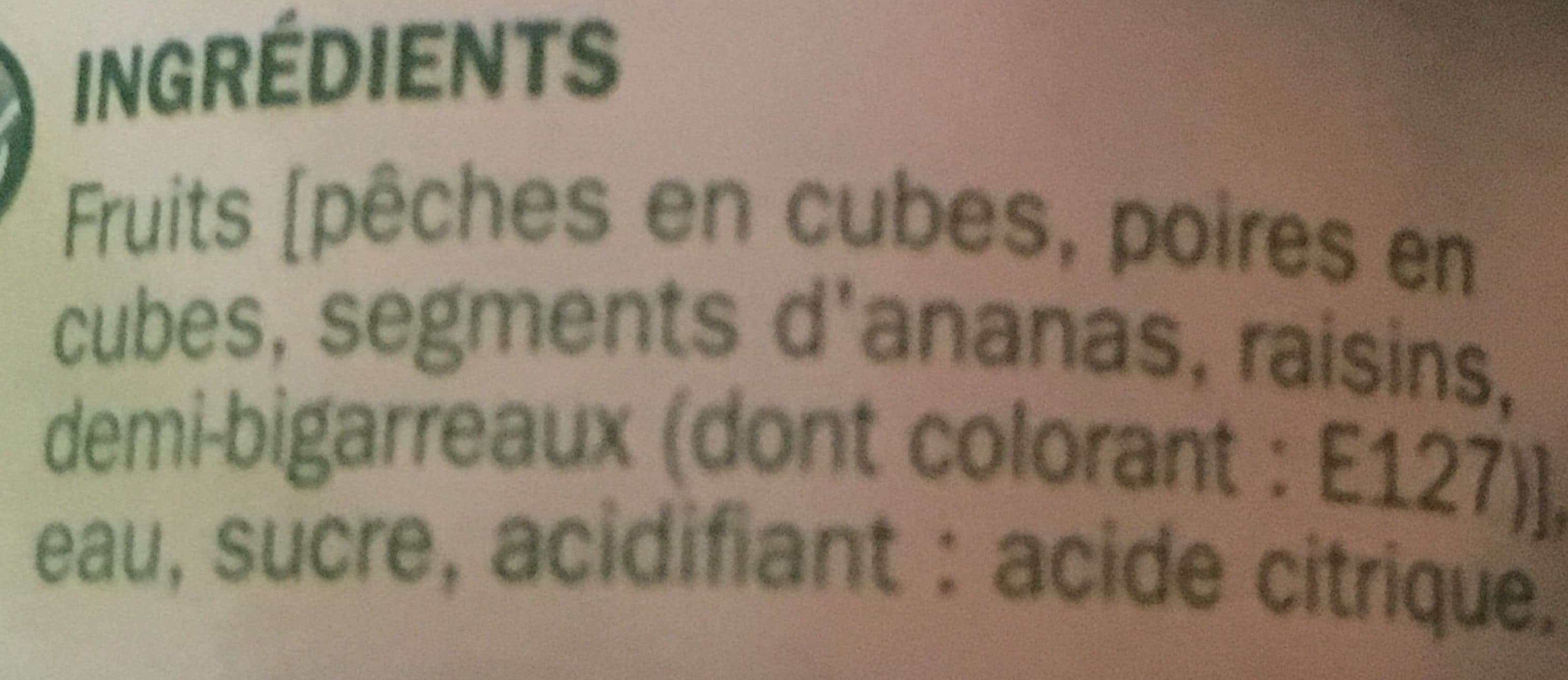 Marque Repère Cocktail 4 fruits au sirop packshot