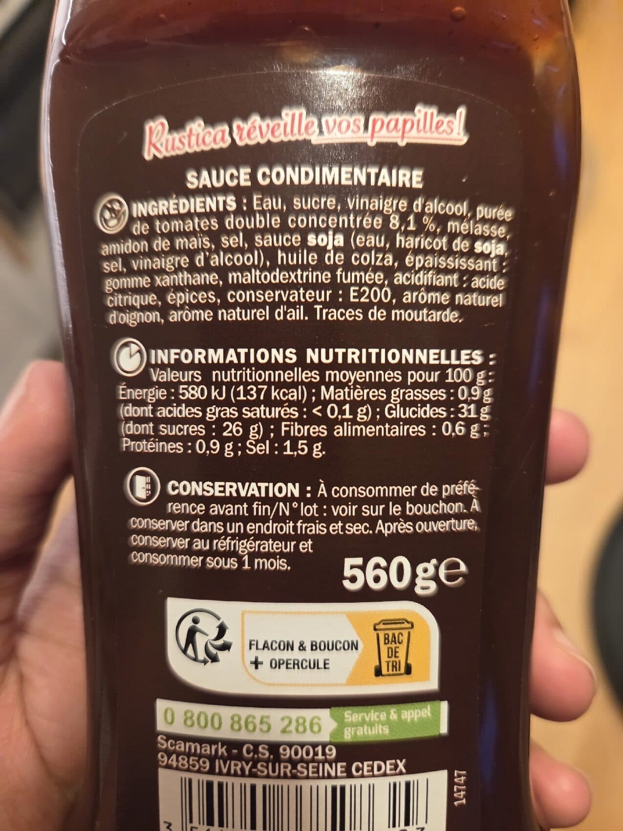 Marque Repère Sauce barbecue - flacon packshot