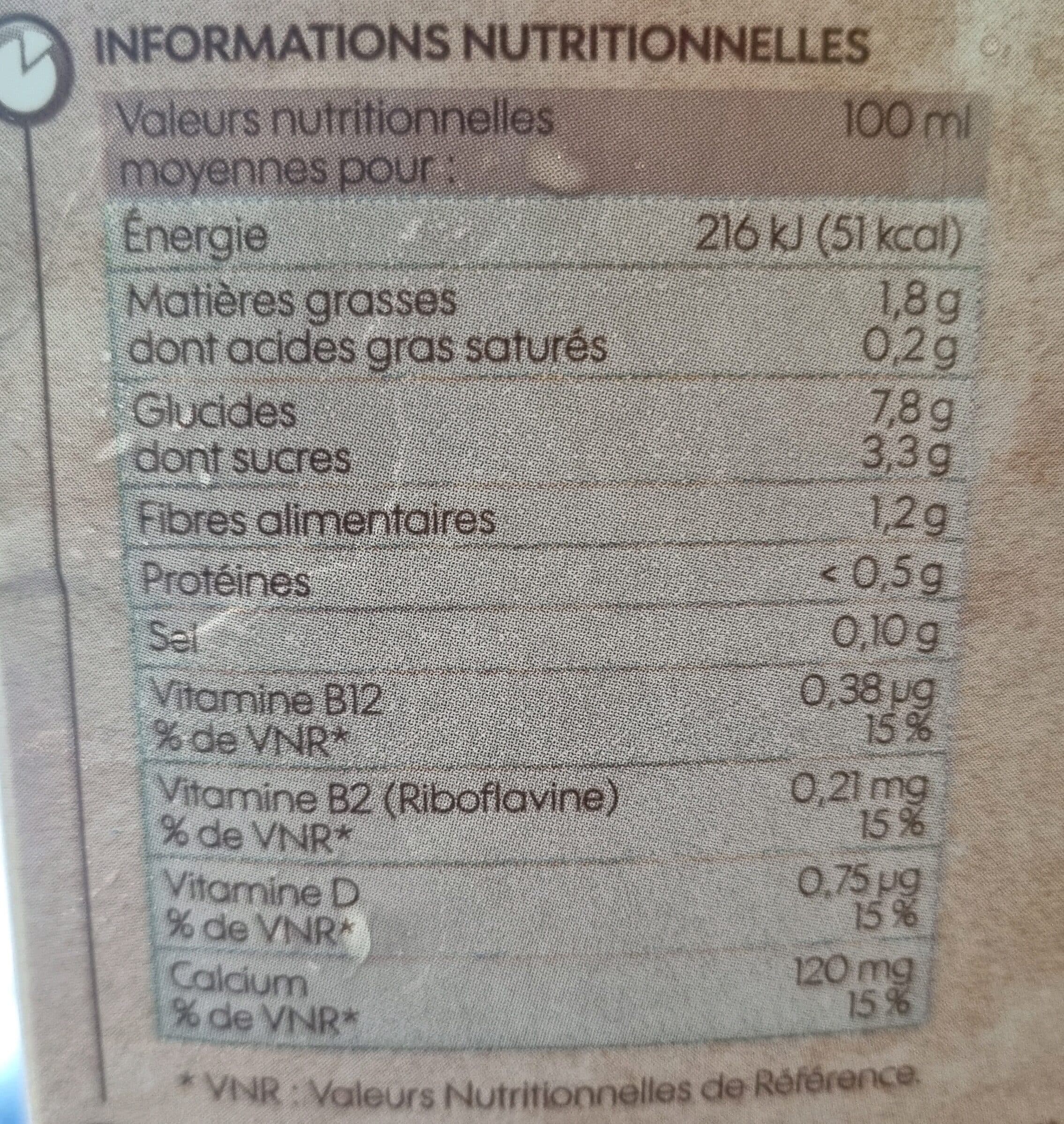 Marque Repère Boisson d'Avoine packshot