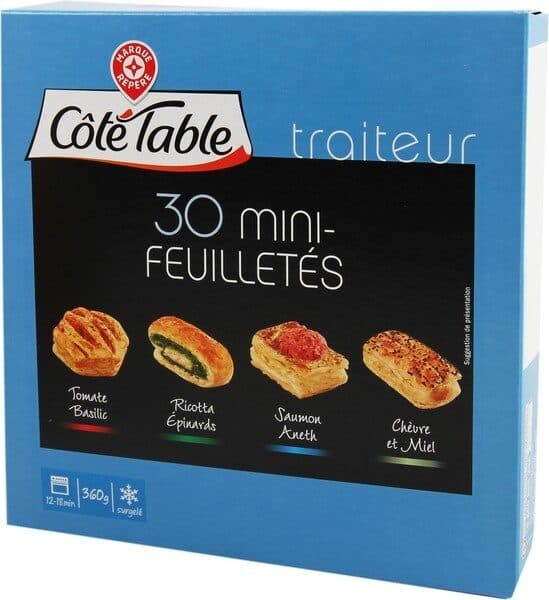 Marque Repère Mini-feuilletés apéritif x 30 packshot