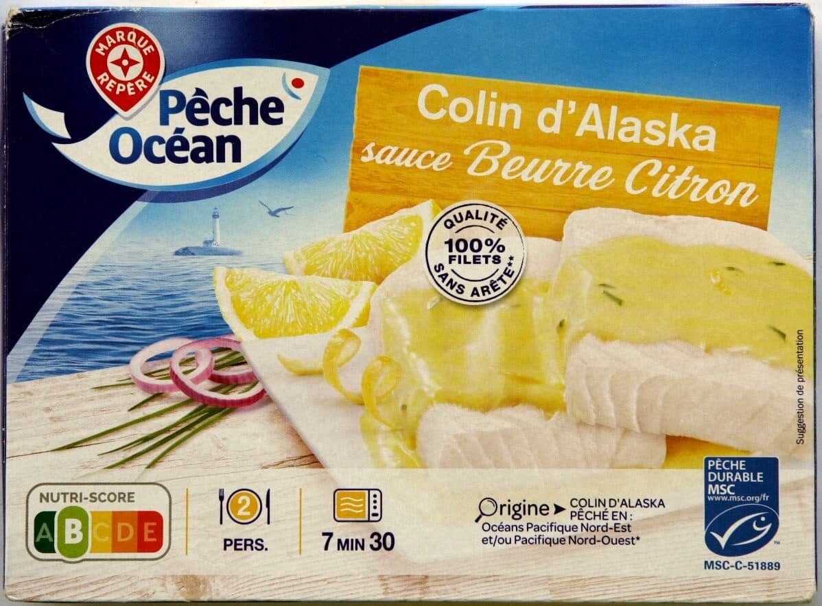Marque Repère Colin alaska sauce beurre citron packshot