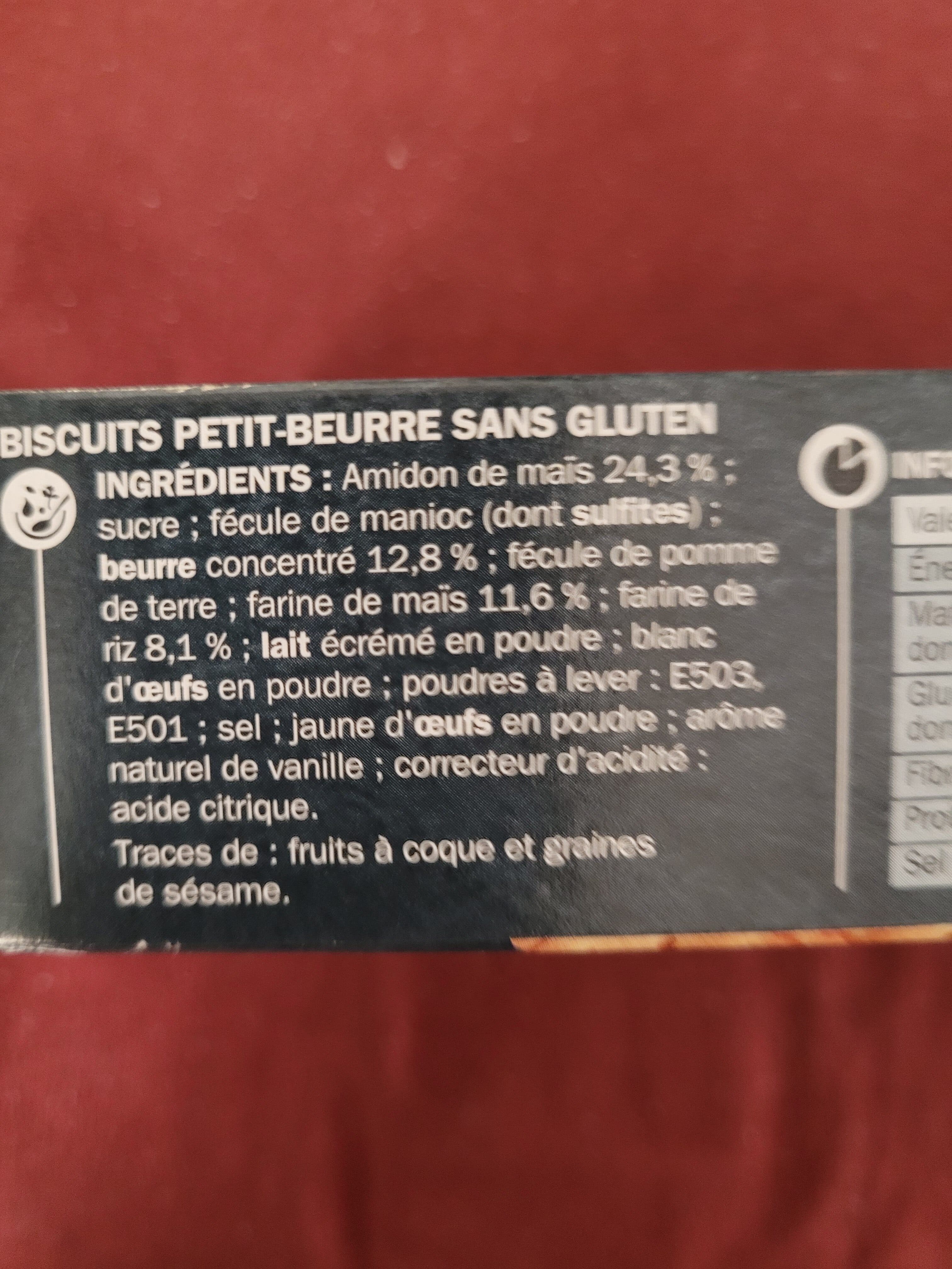 Chaque Jour Sans Gluten Petit beurre sans gluten packshot