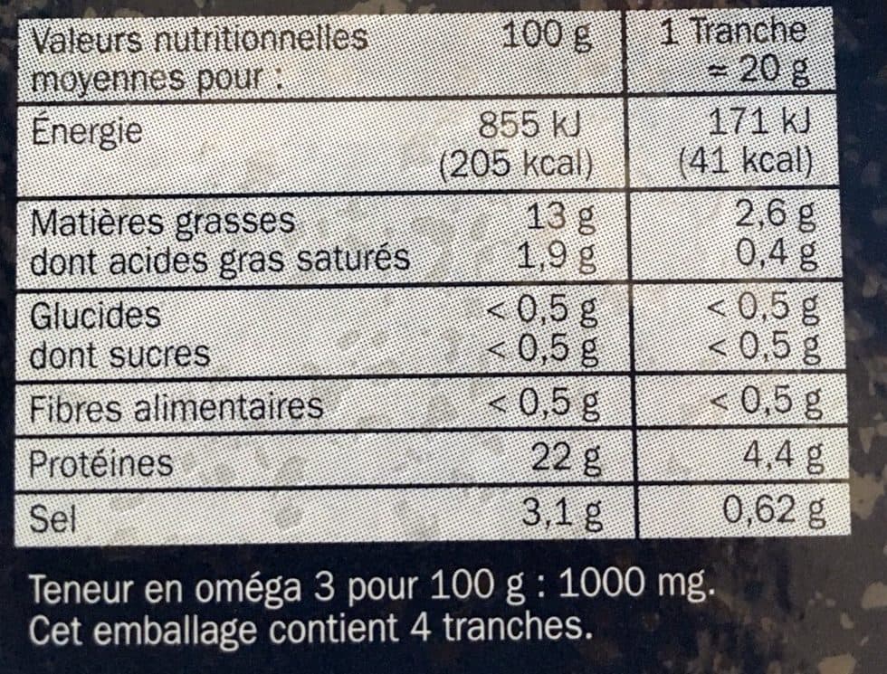Marque Repère Saumon Fumé pour Toasts Citron et Aneth packshot