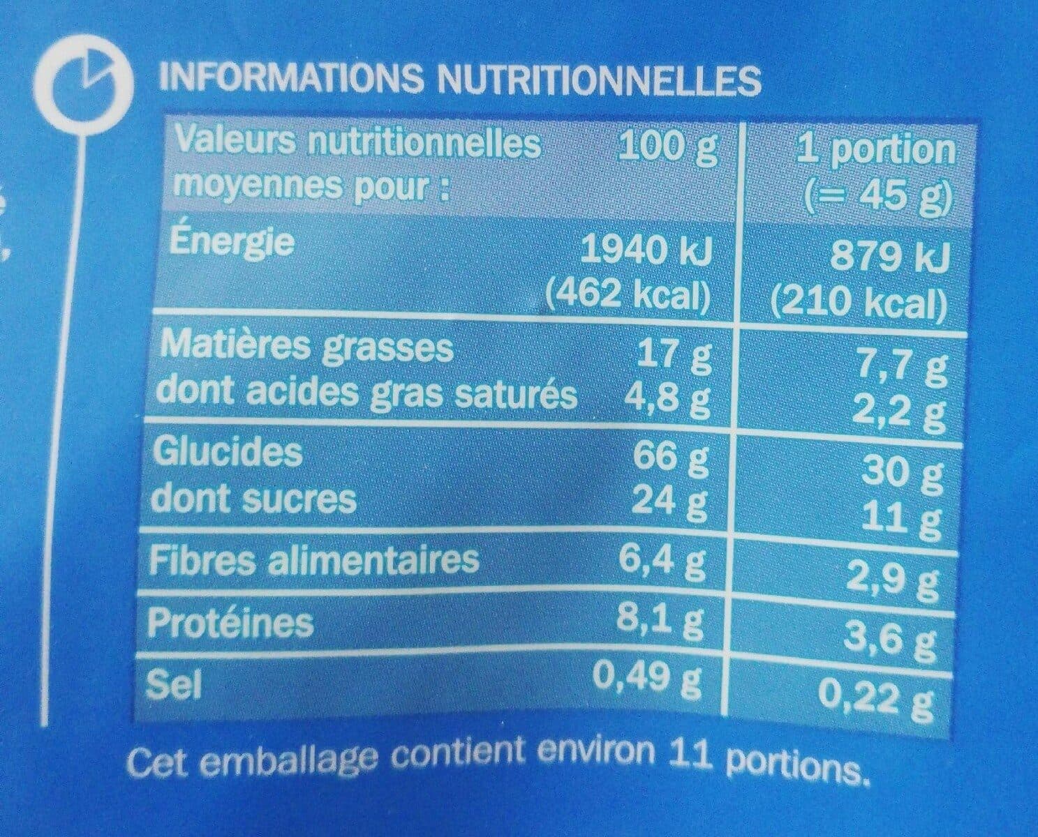 Marque Repère Muesli croustillant chocolat au lait packshot