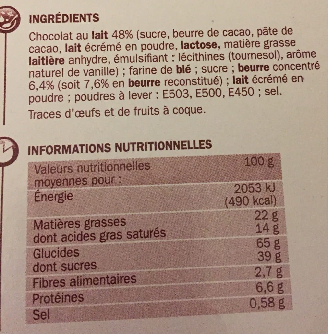 Marque Repère Biscuit petit beurre Tablette chocolat lait packshot