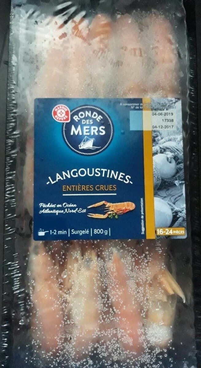 Marque Repère Langoustines entières crues packshot