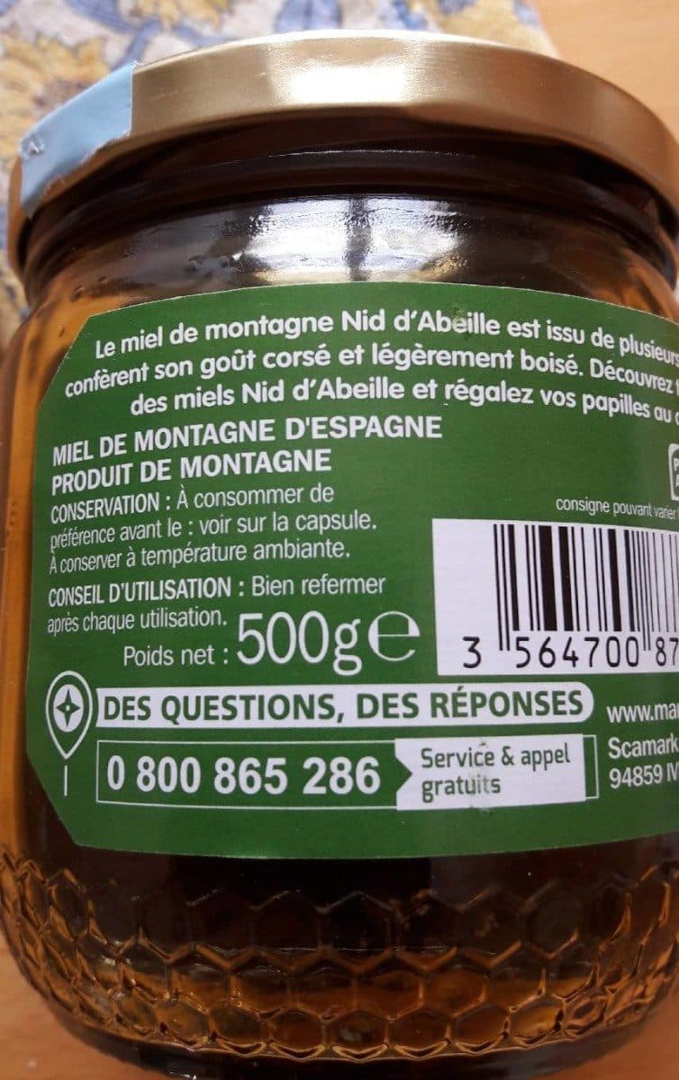 Marque Repère Miel de montagne packshot