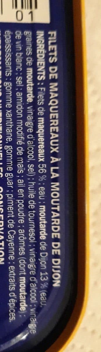 Marque Repère Filets de maquereaux sauce moutarde de Dijon packshot