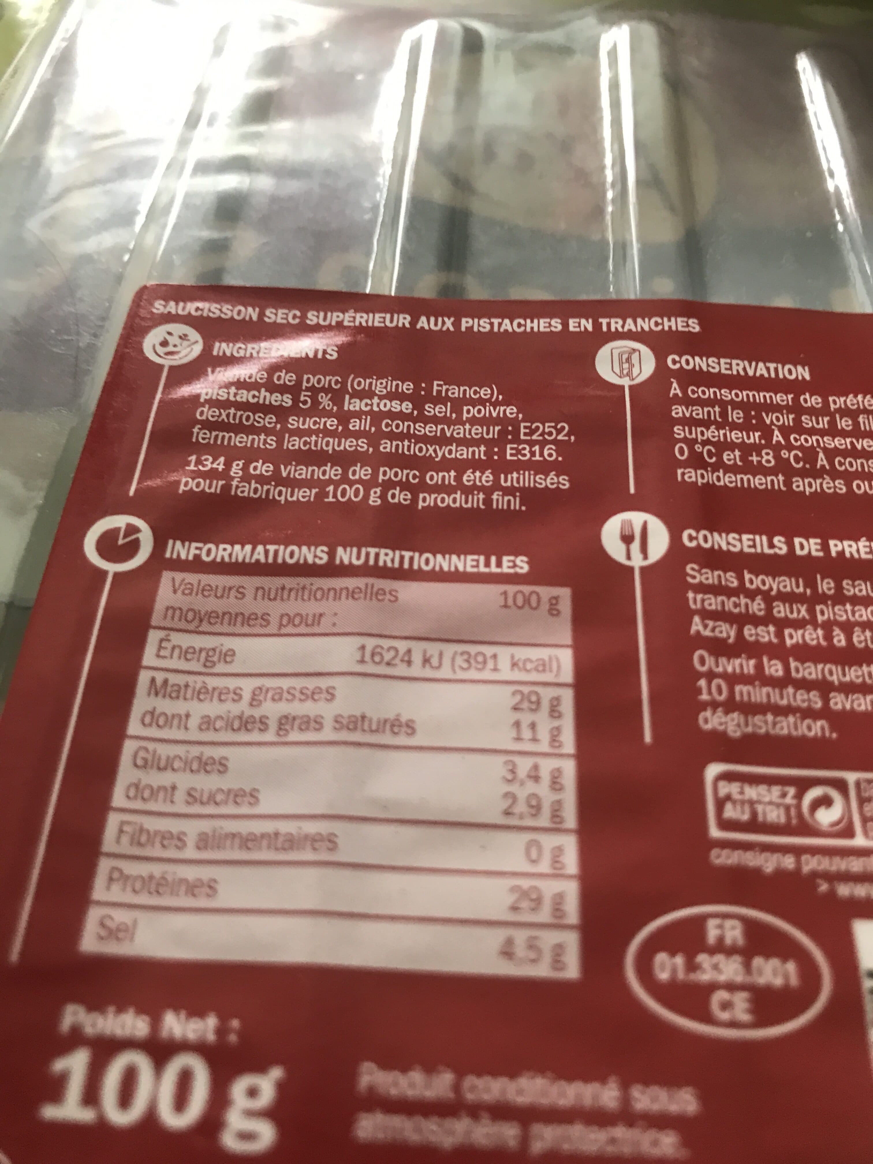 Marque Repère Saucissin sec qualité superieure packshot