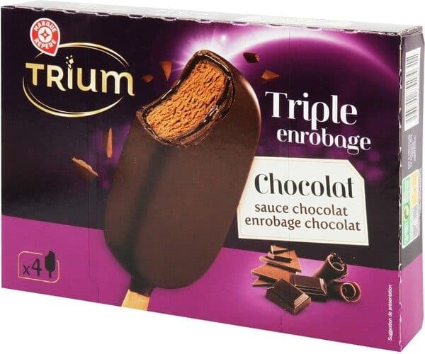 Marque Repère Trium triple enrobage chcolat x 4 packshot