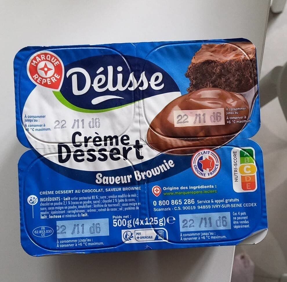 Délisse Crème dessert brownie packshot
