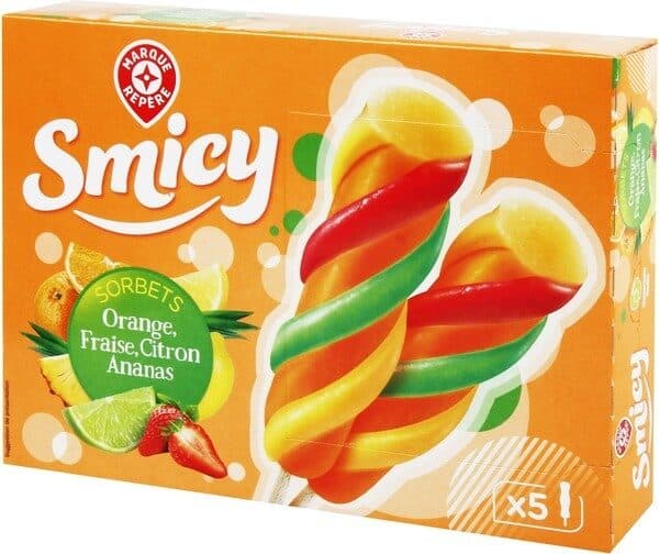Marque Repère Bâtonnets twist sorbet multifruits x 5 packshot