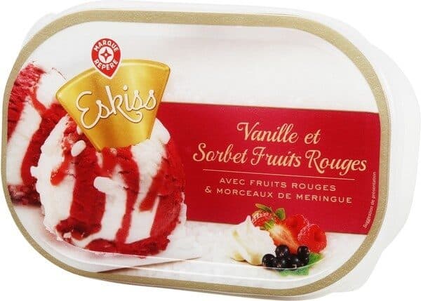 Marque Repère Vrac gourmand vanille et sorbet fruits rouges packshot