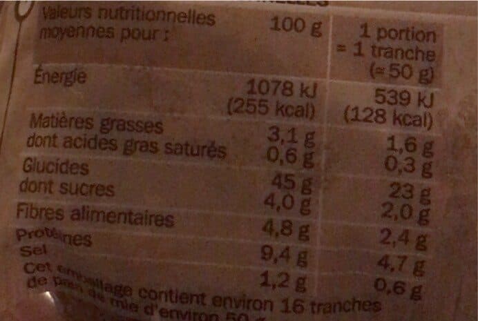 Marque Repère Pain de mie seigle et céréales packshot