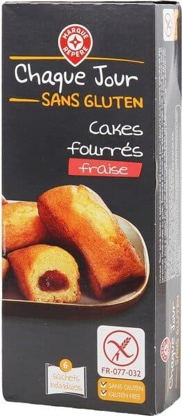 Chaque Jour Sans Gluten Cakes fourrés fraise sans gluten packshot