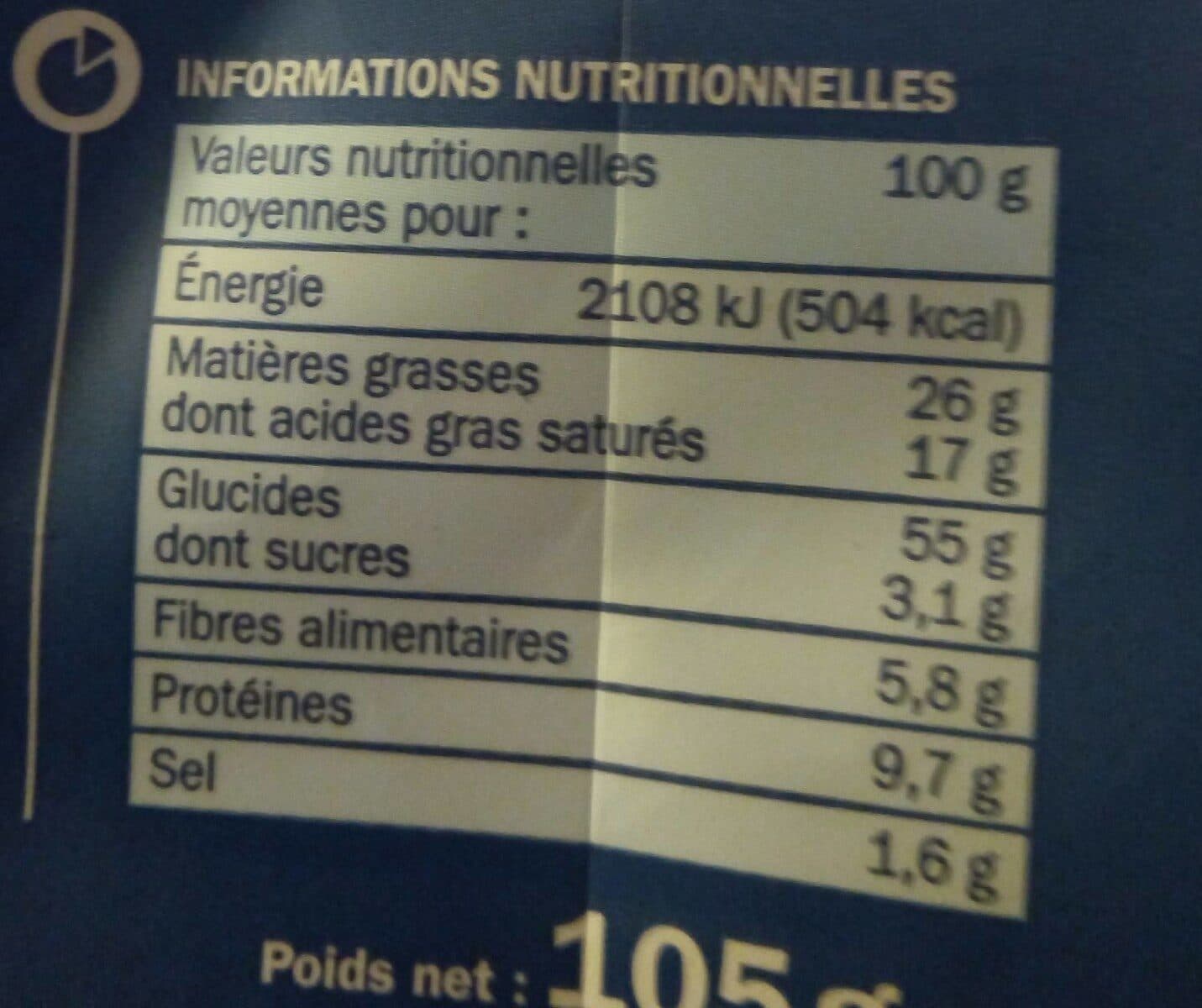 Marque Repère Mini biscuits salés gorgonzola et sel de Guérande packshot