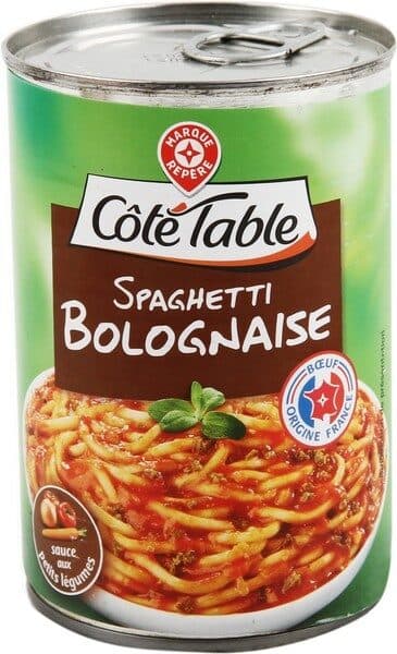 Marque Repère Spaghetti à la bolognaise packshot