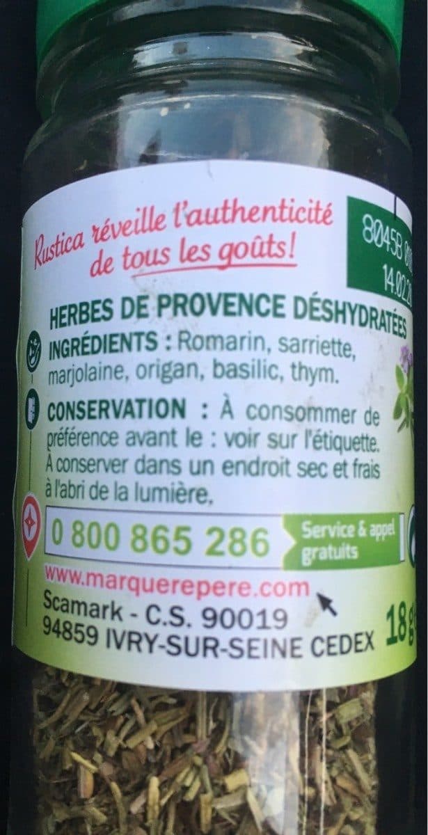 Marque Repère Herbes de provence - flacon packshot