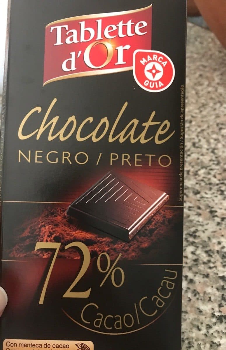 Open Food Facts Chocolat noir 72% packshot