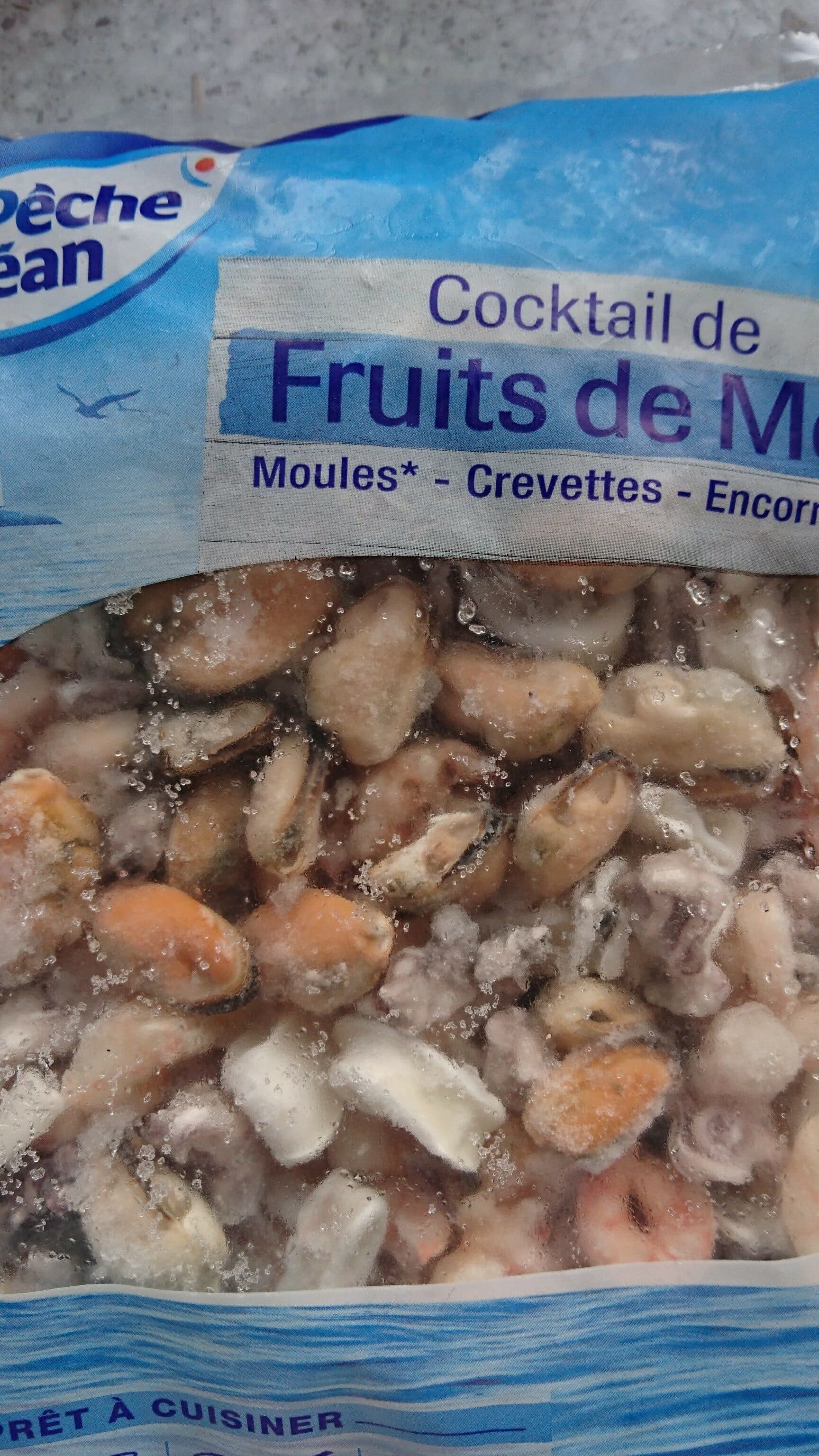 Marque Repère Cocktail de 4 fruits de mer surgelé - sachet packshot