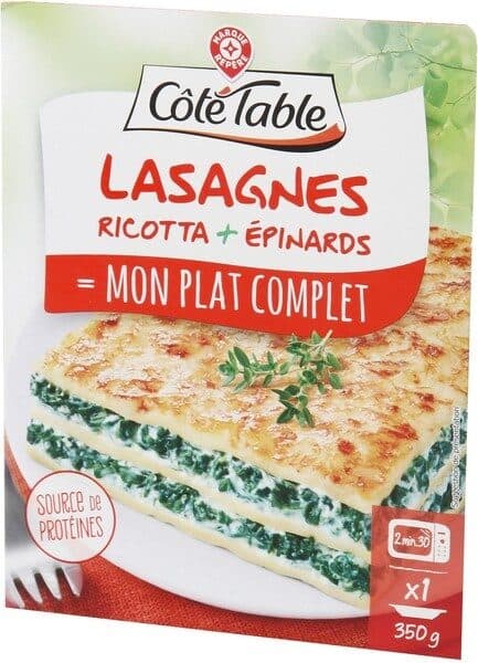 Marque Repère Lasagnes ricotta et épinard packshot