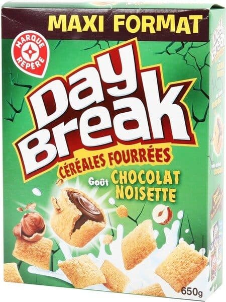 Marque Repère Céréales fourrées chocolat noisette packshot