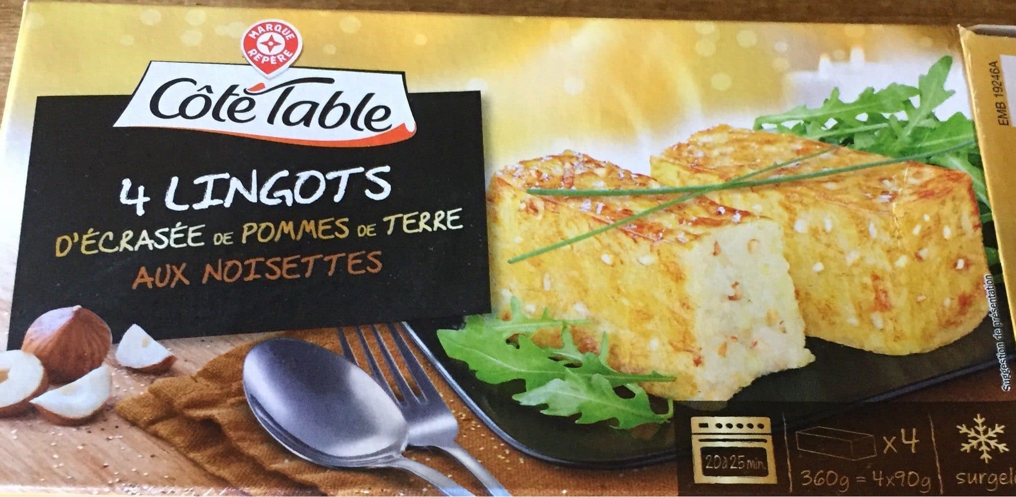 Marque Repère Lingots d'ecrasée de pommes de terre aux nousettes packshot