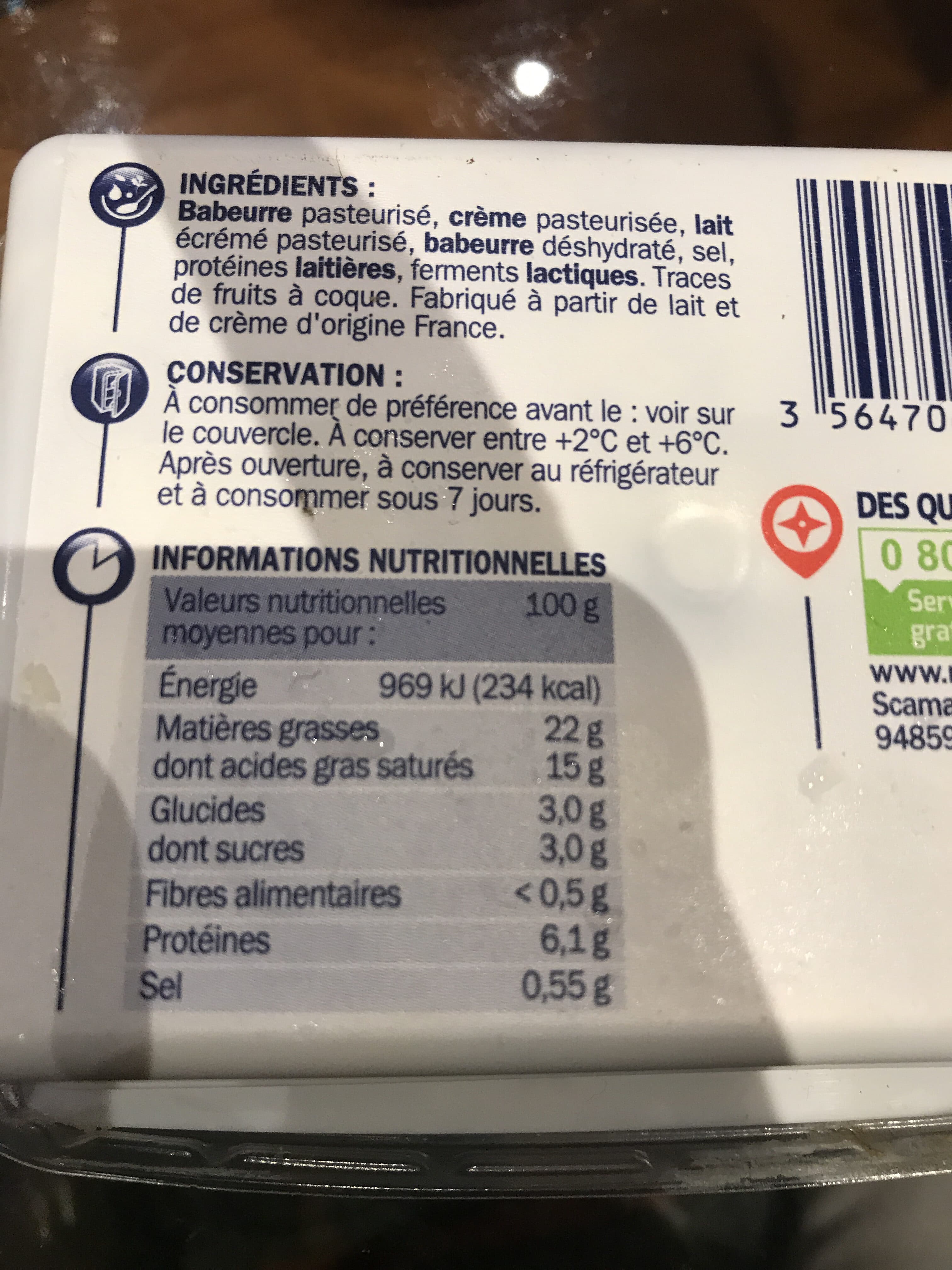 Marque Repère Fromage à tartiner nature -25% de sel réduit packshot
