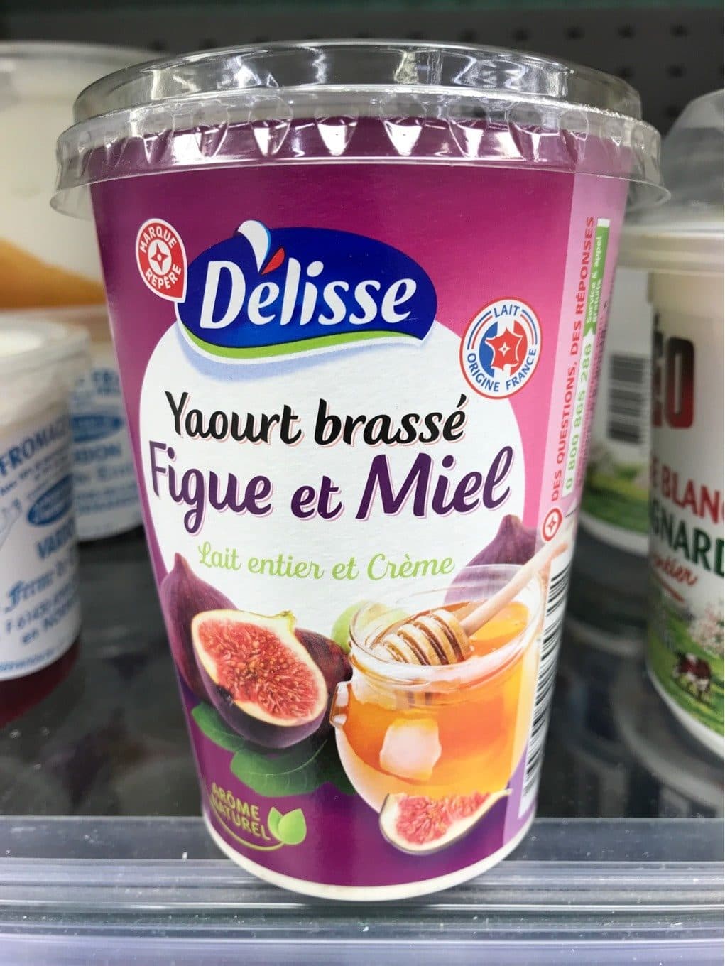 Délisse Yaourt gourmand brassé figue et miel packshot