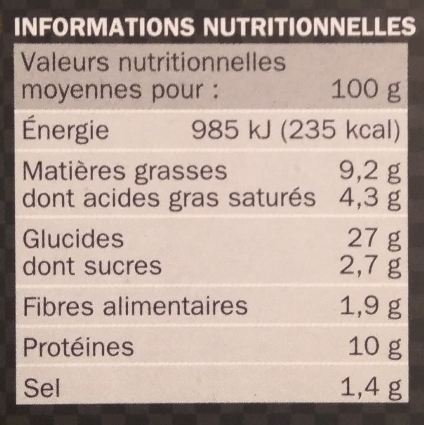 Marque Repère Pizza italienne 4 fromages packshot
