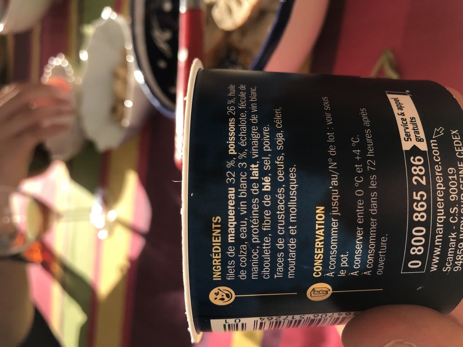 Marque Repère Rillettes de maquereau vin blanc packshot