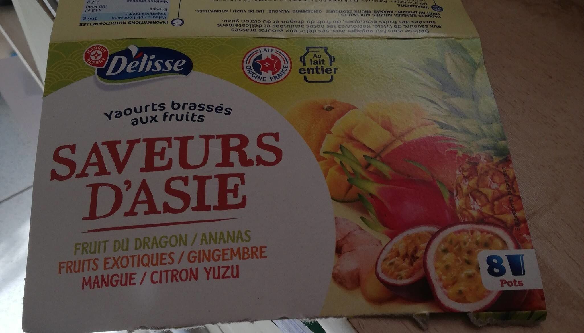 Délisse Yaourts Saveurs d'Asie packshot