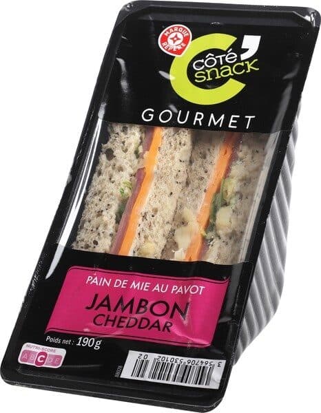 Marque Repère Sandwich Club Gourmet jambon cheddar packshot