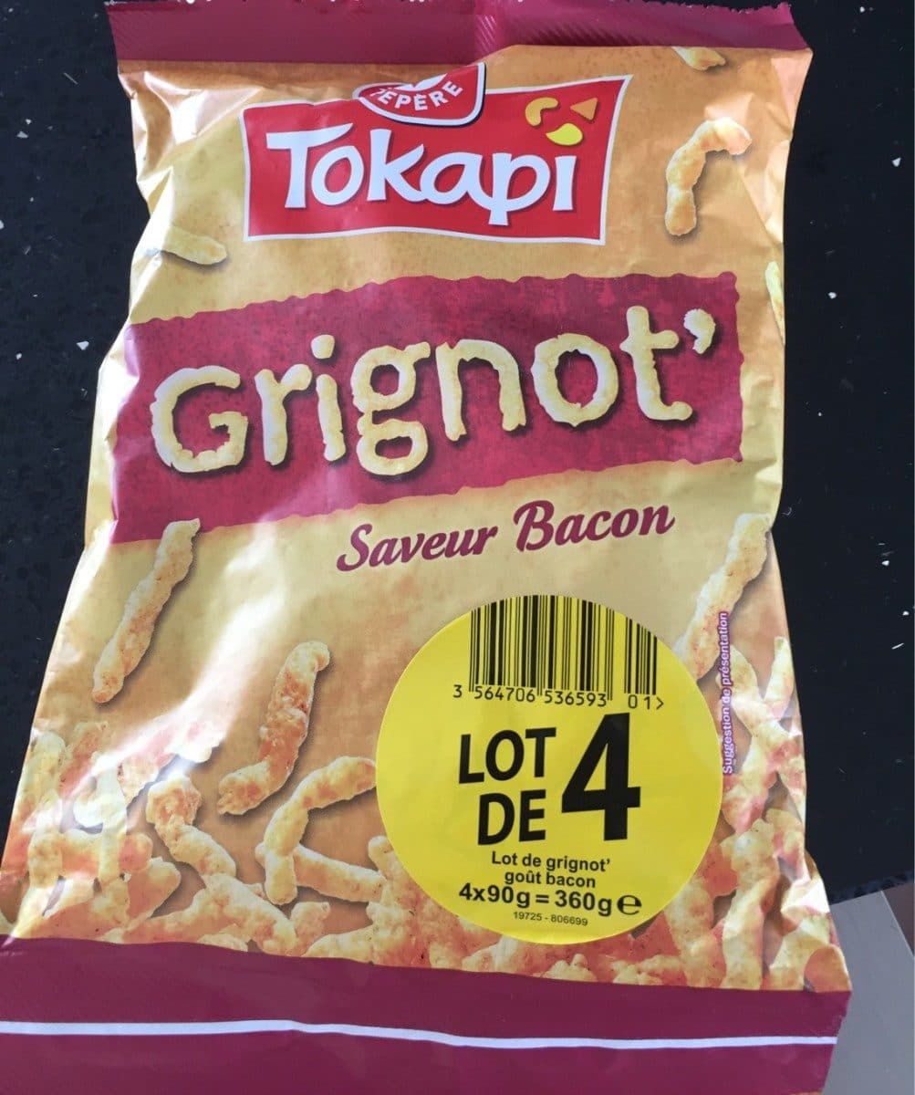 Marque Repère Grignot' saveur bacon packshot