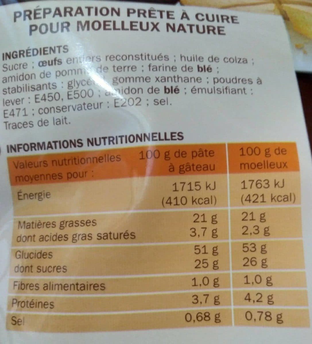 Marque Repère Préparation moelleux nature packshot