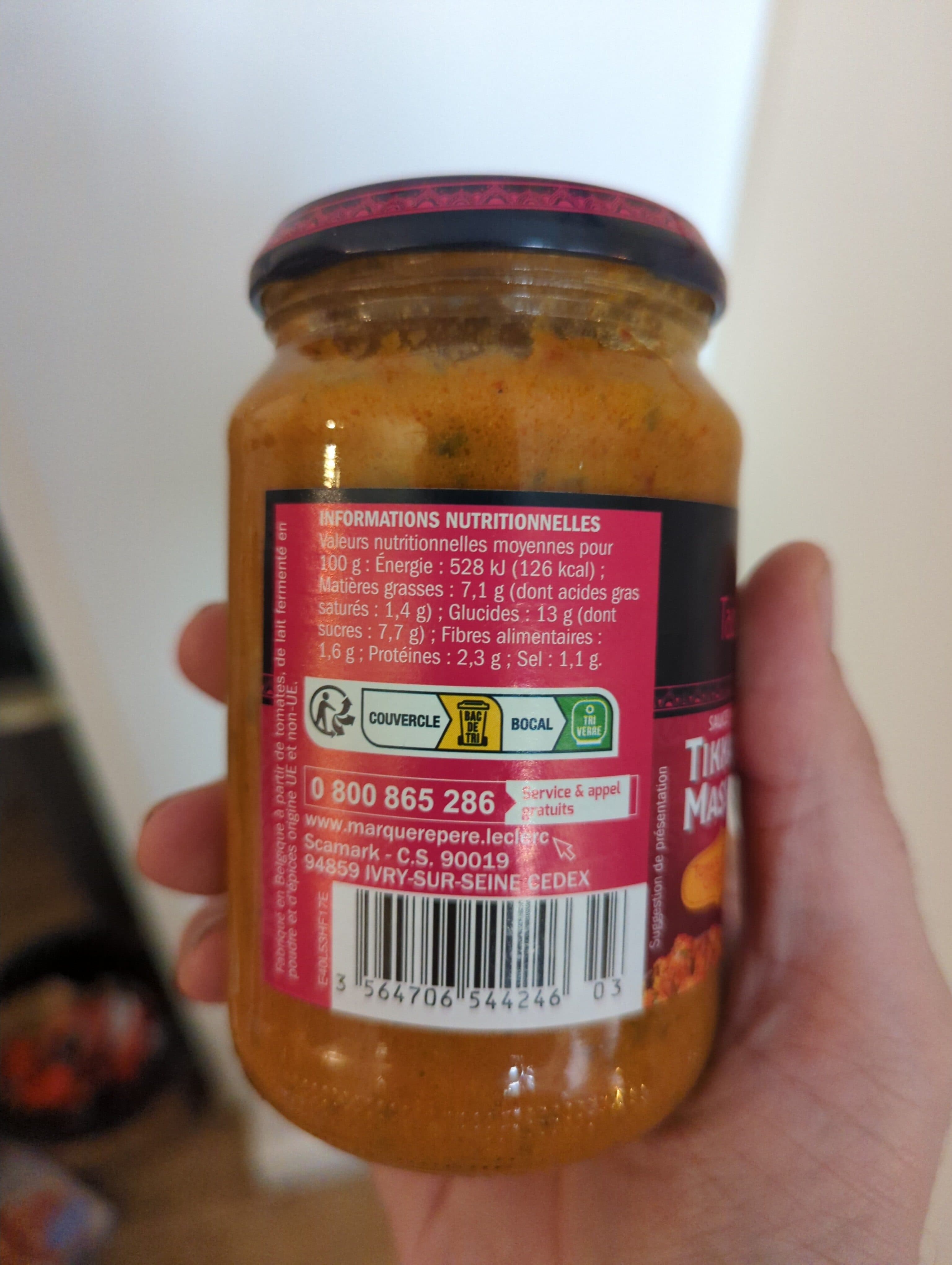 Marque Repère Sauce Tikka Massala packshot