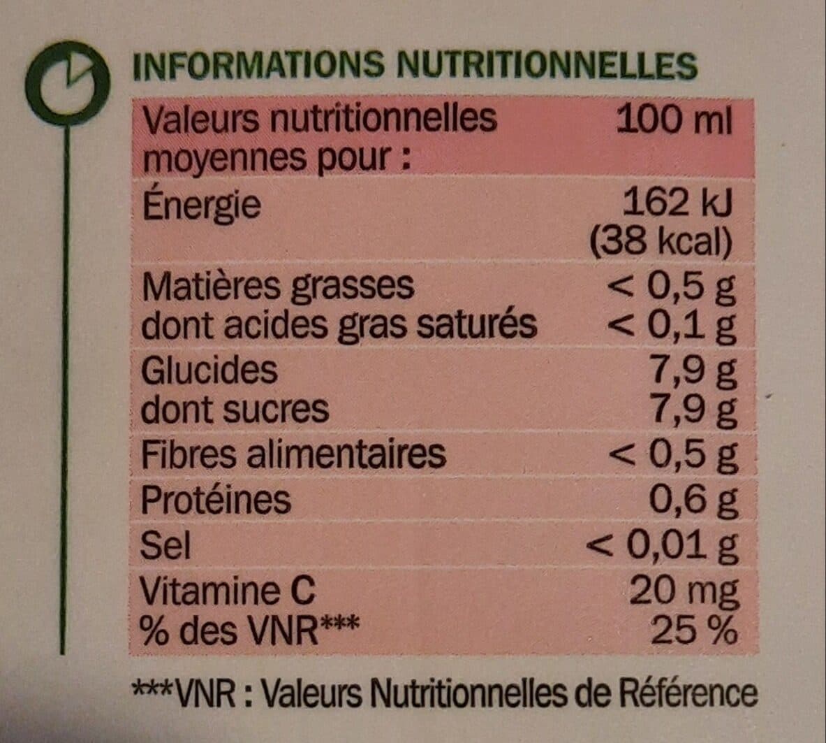 Marque Repère Pur jus pamplemousse rose packshot