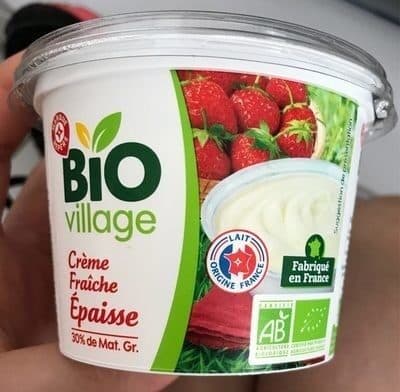 Bio Village Crème fraîche épaisse bio 30 % Mat. Gr. packshot