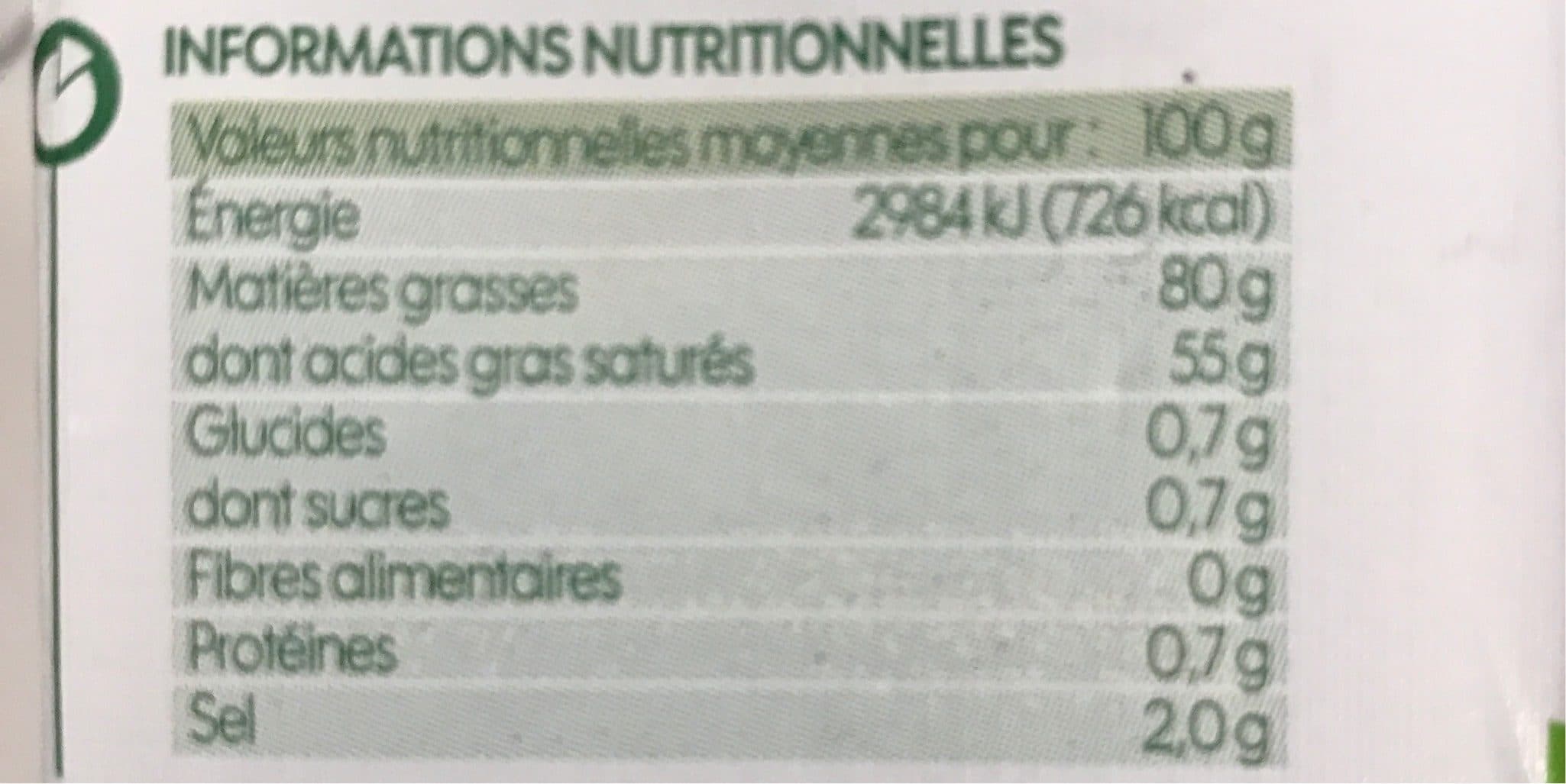 Bio Village Beurre demi-sel 80%mg packshot