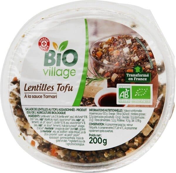 Bio Village Lentilles tofu packshot