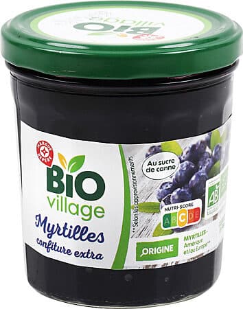 Bio Village Confiture de myrtilles packshot