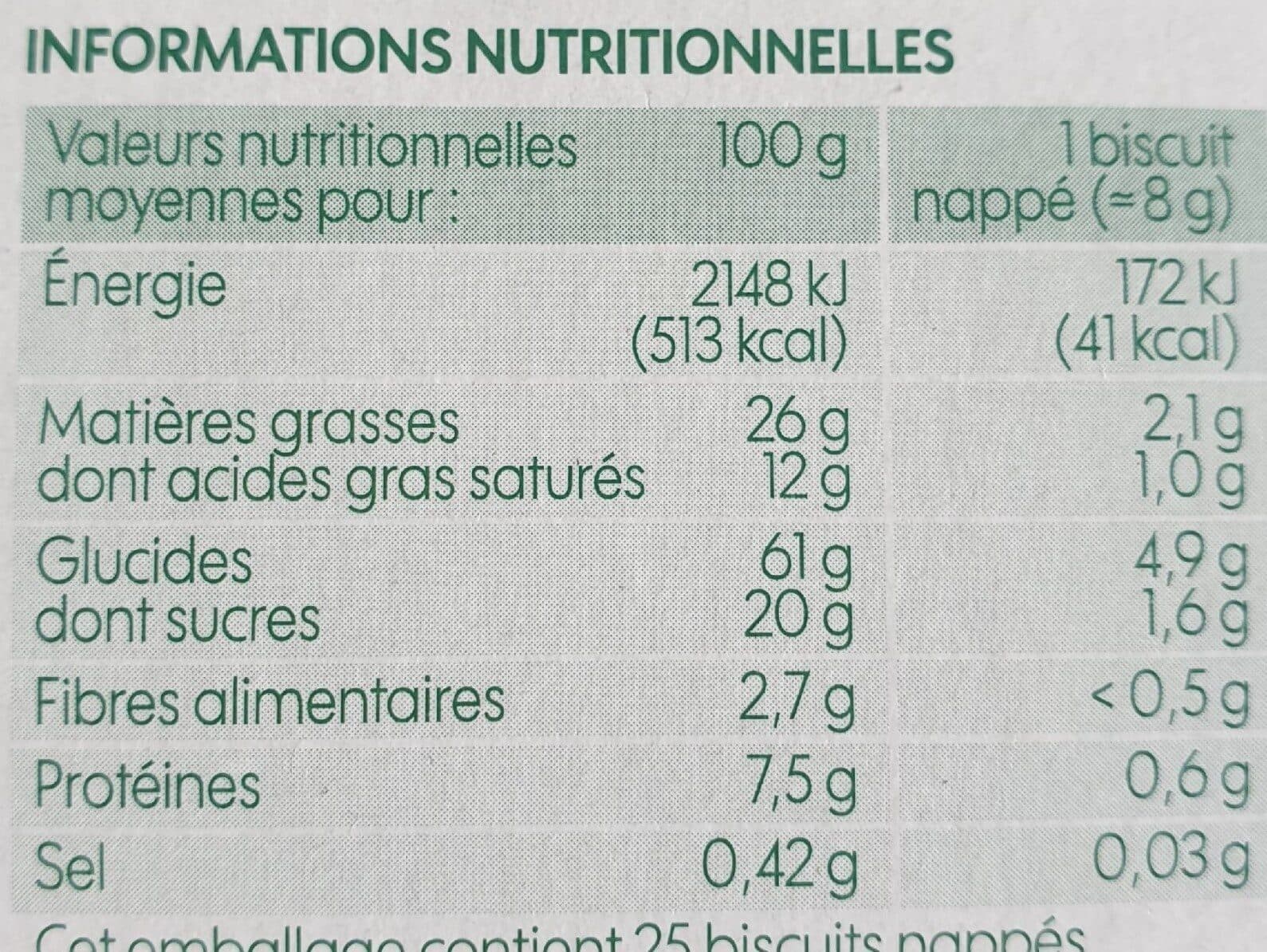 Bio Village Biscuits nappés chocolat noir packshot