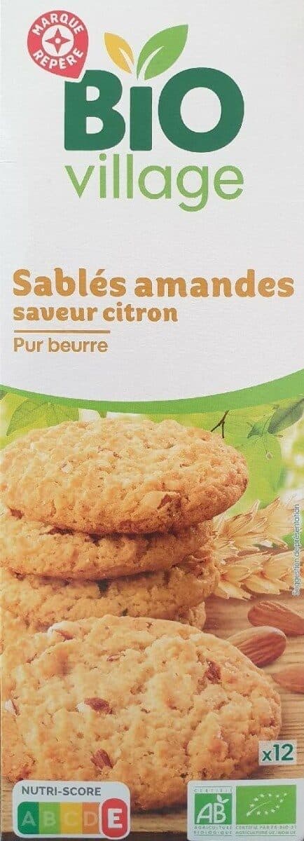 Bio Village Sablés amandes saveur citron packshot