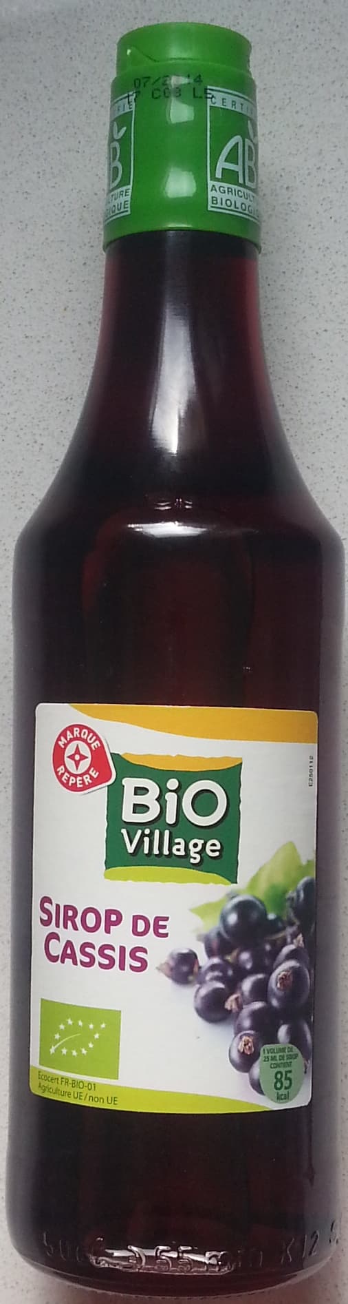 Bio Village Sirop de cassis bio packshot